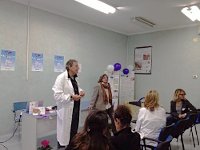 Il professor Antonio Boldrini durante l’incontro del pomeriggio